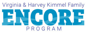 Logo reads: Virginia & Harvey Kimmel Family Encore Program