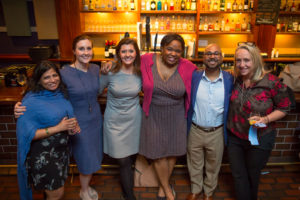 Art-Reach Board Members: Sipi, Amanda, Kara, Talia, Subhash and Michele posing at event