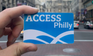 ACCESS Philly card on city hall