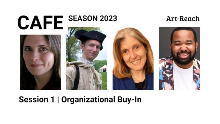 CAFE season 2023 Session 1: Organizational Buy-in. 4 presenters depicted